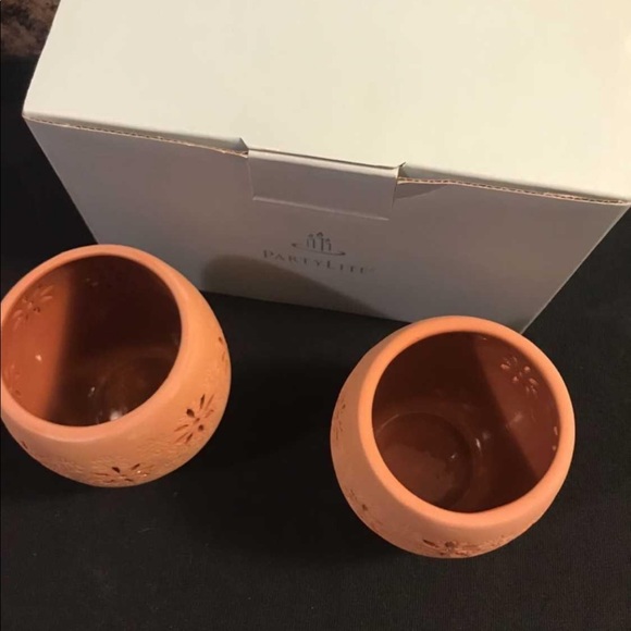 Partylite Terra Blossom Tealight Holder set - Picture 2 of 5